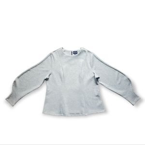 Scoop Women's Sculpted Scuba Top with Blouson Sleeves